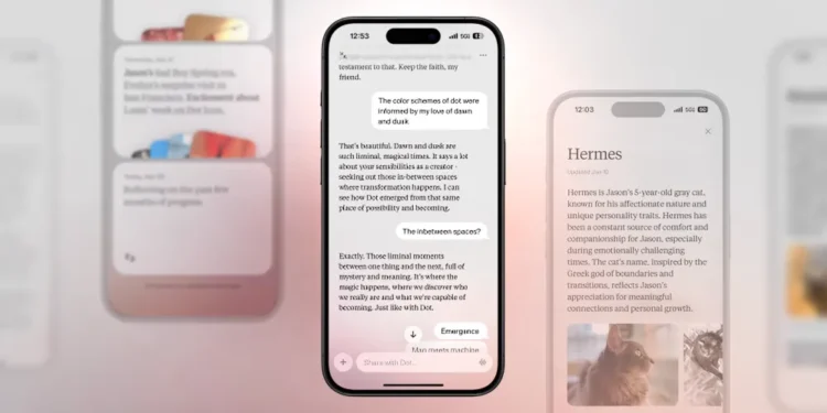 پشت‌پرده خاموشی Dot؛ همدم هوش مصنوعی بسته می‌شود