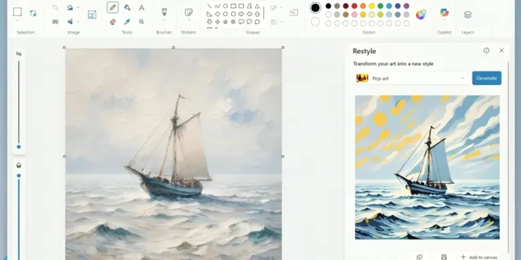 Paint ویندوز با قابلیت تحول هنری تصاویر عرضه شد
