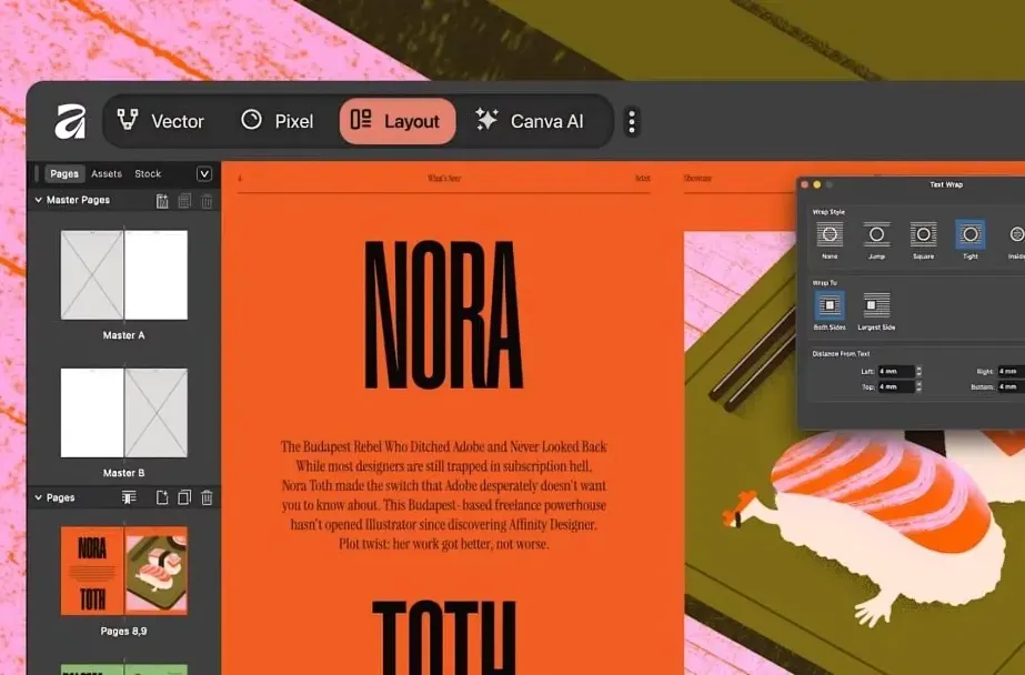 نسخه جدید Affinity؛ ابزار رایگان طراحی حرفه‌ای برای همه